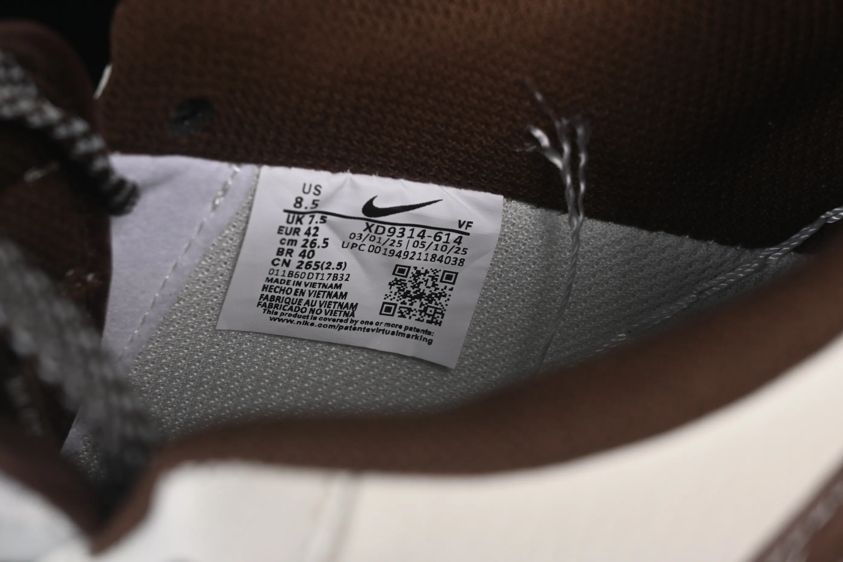 All categories Nk Air Force 1 Air Force series Nk Air Force 1 Low Air Force low top Nike Air Force 1'07 Low Ghostface joint white brown suede Air Force 1 low top casual sneakers XD9314-614